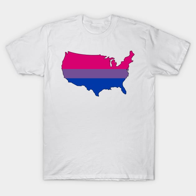 USA Bi-sexual Pride! T-Shirt by somekindofguru